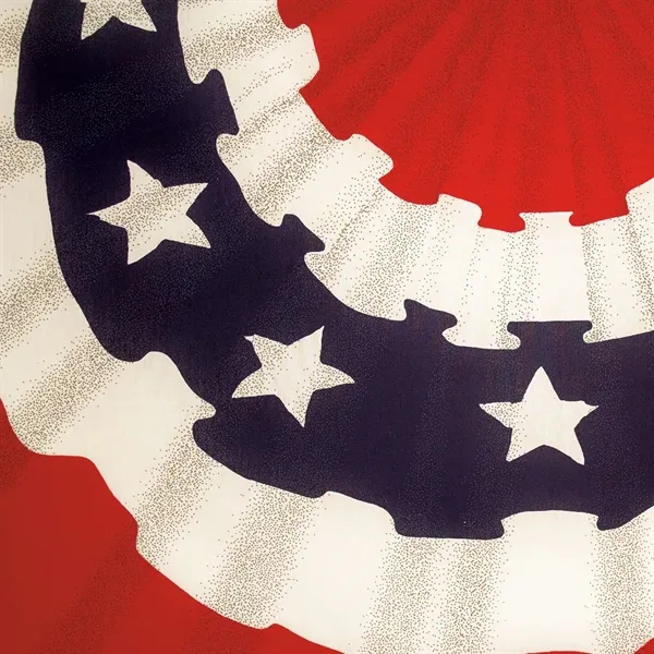 3' x 5' full fan pleated flag with hemmed design and... from ASI 87188 Showdown Displays