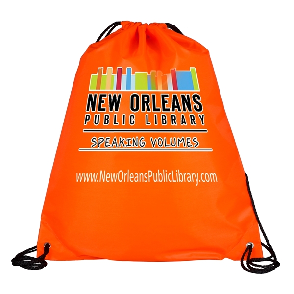 Drawstring cinch-style backpack with 17" adjustable cords.... from ASI 62660 Innovation Line
