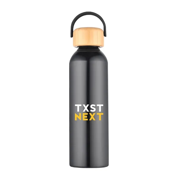 24 oz. Recycled Aluminum Water Bottle w/ Bamboo lid... from ASI 39820 Opusline (Benmex)