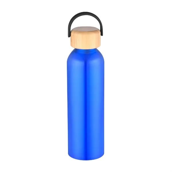 24 oz. Recycled Aluminum Water Bottle w/ Bamboo lid... from ASI 39820 Opusline (Benmex)