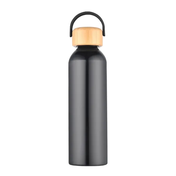 24 oz. Recycled Aluminum Water Bottle w/ Bamboo lid... from ASI 39820 Opusline (Benmex)