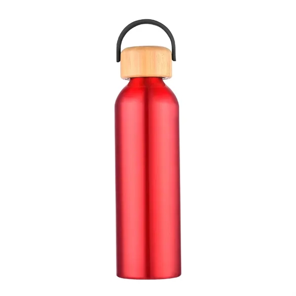 24 oz. Recycled Aluminum Water Bottle w/ Bamboo lid... from ASI 39820 Opusline (Benmex)