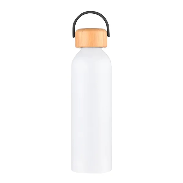 24 oz. Recycled Aluminum Water Bottle w/ Bamboo lid... from ASI 39820 Opusline (Benmex)