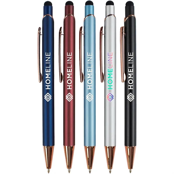 Elegant stylus pen with ergonomic design, smooth black ink, and rose... from ASI 61966 HPG / Hub Pen