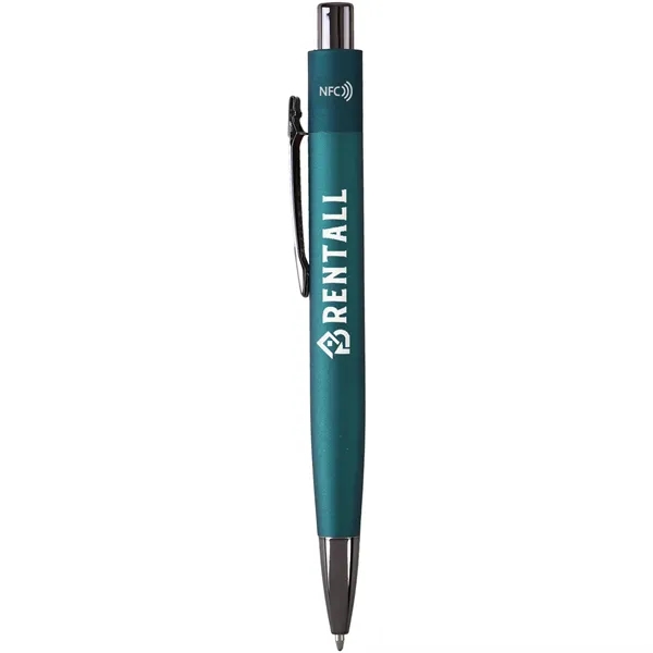 An executive metal ballpoint pen featuring quick-scan wireless data transfer technology,... from ASI 61966 HPG / Hub Pen