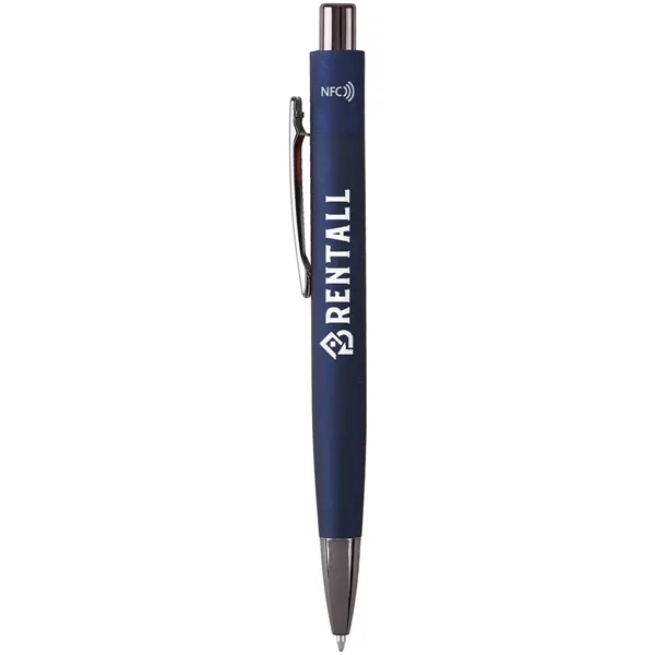 An executive metal ballpoint pen featuring quick-scan wireless data transfer technology,... from ASI 61966 HPG / Hub Pen