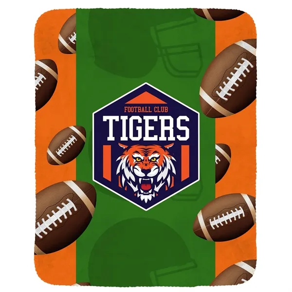 Football Velvety Recycled Plush Blanket... from ASI 30208 A P Specialties / AP Specialties