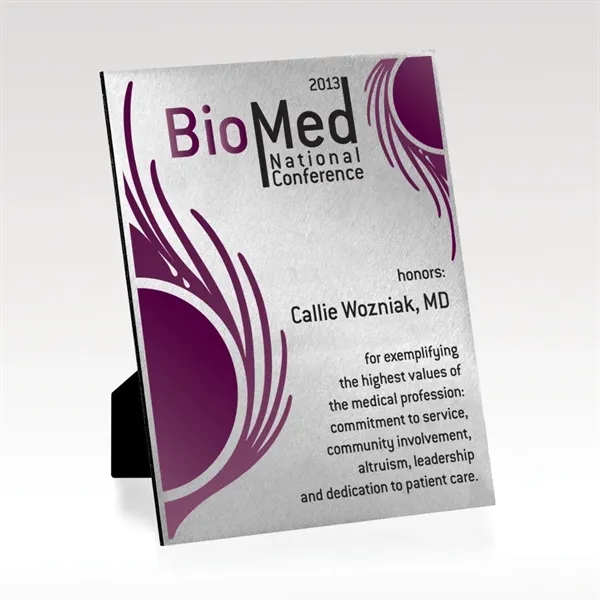 Recognition plaque with etched or digital color process.... from ASI 93986 Visions/Awardcraft / Visions Awards