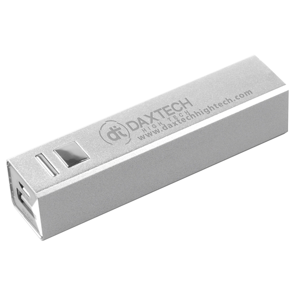 3 11/16" x 13/16" aluminum 2200mAh Powerbank and USB cable. Lithium... from ASI 62660 Innovation Line