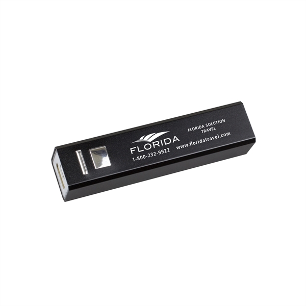 3 11/16" x 13/16" aluminum 2200mAh Powerbank and USB cable. Lithium... from ASI 62660 Innovation Line