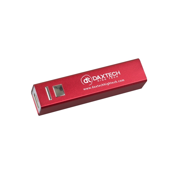 3 11/16" x 13/16" aluminum 2200mAh Powerbank and USB cable. Lithium... from ASI 62660 Innovation Line