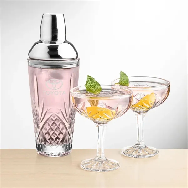 Brinkley Shaker & Cocktail Coupe Set... from ASI 84592 St Regis Group