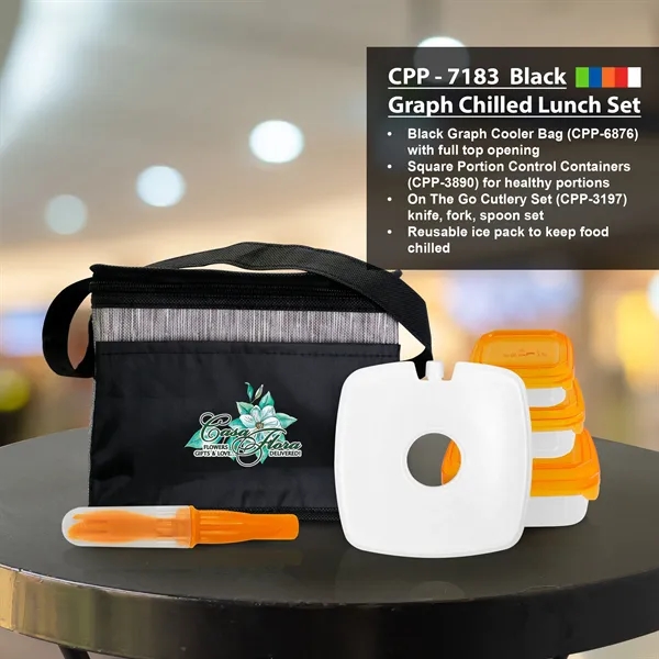 Black Graph Chilled Lunch Set... from ASI 30208 A P Specialties / AP Specialties