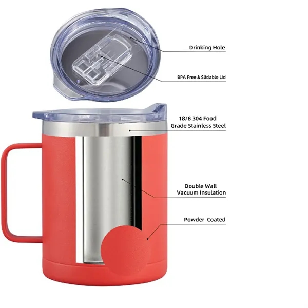 Durable insulated ThermaSip Mug 12oz with a spill-resistant lid and scratch-resistant... from ASI 64845 Kin Image Inc / Himmers International Inc. DBA Kin Image Inc