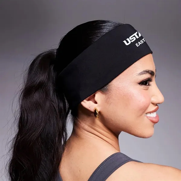 Polyester/spandex headband that measures 3 1/4" x 8" (lying flat) and... from ASI 90160 Suntex Industries
