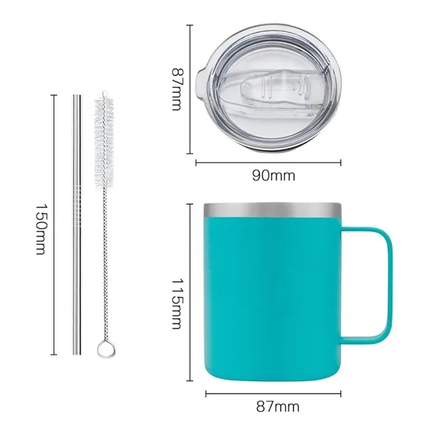 14 oz durable and insulated mug with handle, featuring full color... from ASI 64845 Kin Image Inc / Himmers International Inc. DBA Kin Image Inc