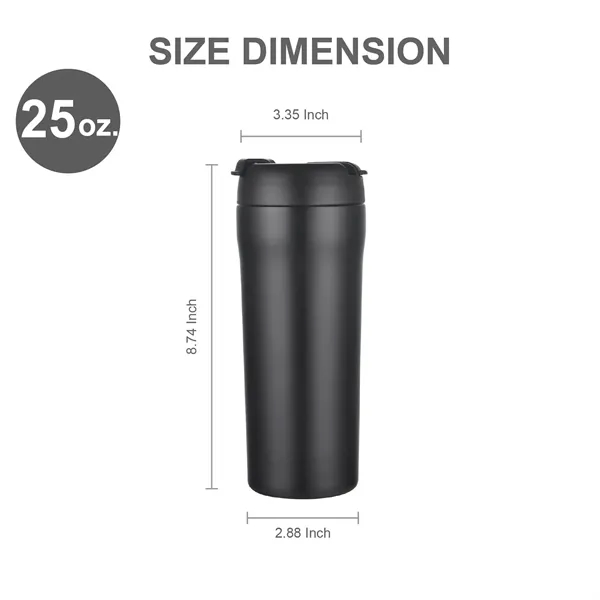 25 oz. Double Wall Vacuum Tumbler w/ Dual Use Lid... from ASI 39820 Opusline (Benmex)