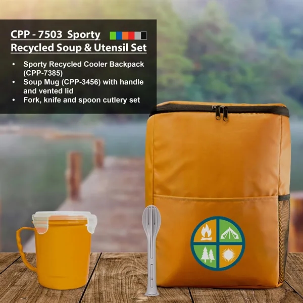 Sporty Recycled Soup & Utensil Set... from ASI 30208 A P Specialties / AP Specialties