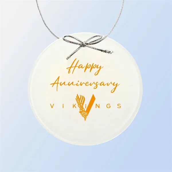 White Circle Ornament... from ASI 31517 Admart Products / Admart Line