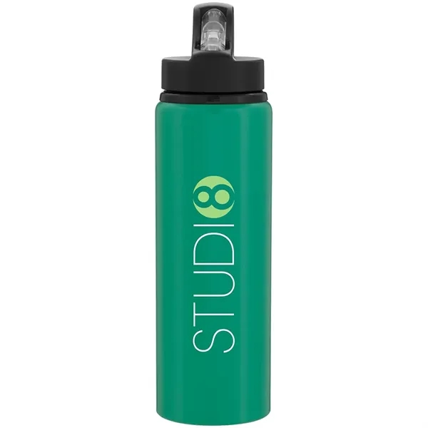 26 oz single wall aluminum bottle threaded lid, flip-up spout, straw,... from ASI 51197 ETS Express, LLC