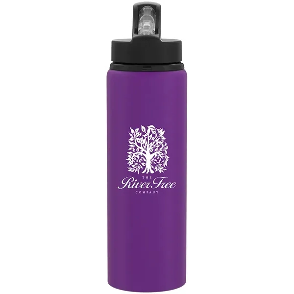 26 oz single wall aluminum bottle threaded lid, flip-up spout, straw,... from ASI 51197 ETS Express, LLC