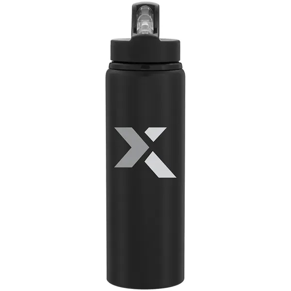 26 oz single wall aluminum bottle threaded lid, flip-up spout, straw,... from ASI 51197 ETS Express, LLC