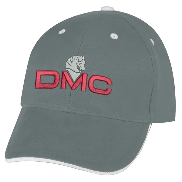 Elite Cap. 100% Brushed Cotton,6 Panel,Medium Profile,Trim Color Under Visor Matches... from ASI 61125 Hit Promotional Products / Hit®