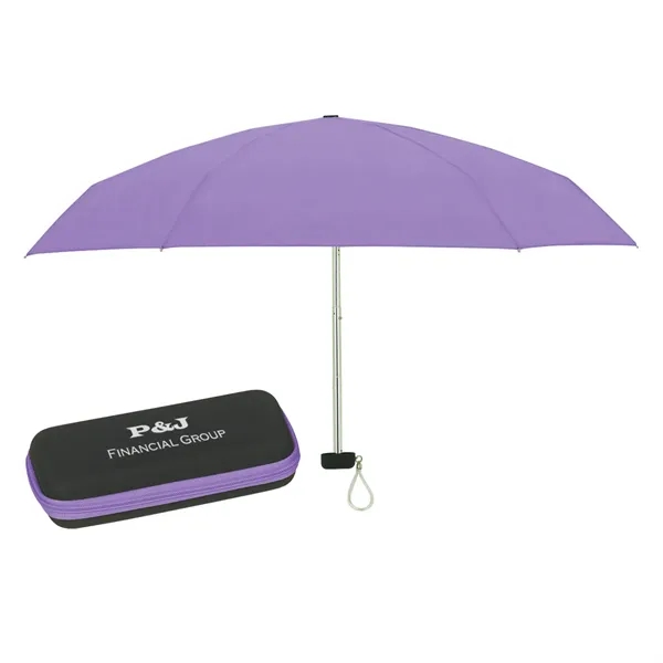 Folding travel umbrella with EVA case and metal shaft, 37" arc.... from ASI 61125 Hit Promotional Products / Hit®