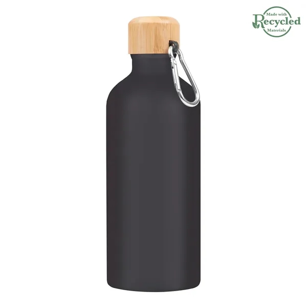 20 ounce aluminum bicycle bottle with bamboo wood lid and carabiner... from ASI 61125 Hit Promotional Products / Hit®