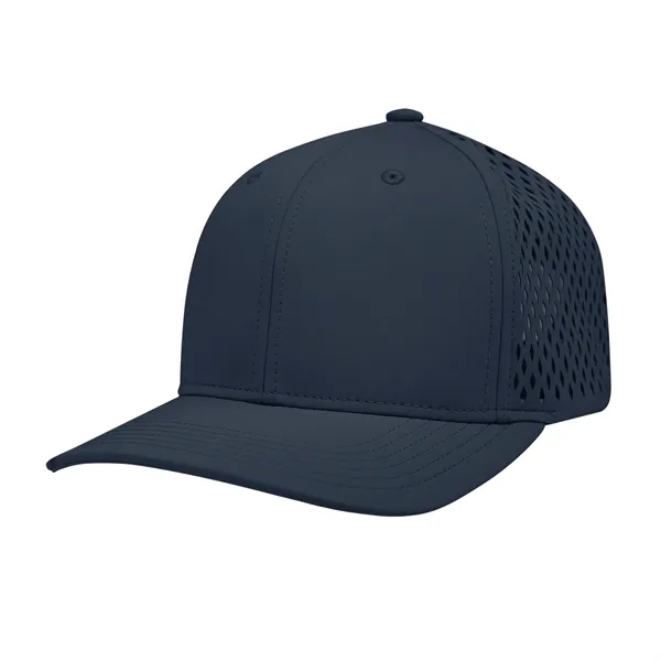 6 panel performance cap with adjustable self-material strap and sliding buckle.... from ASI 61125 Hit Promotional Products / Hit®