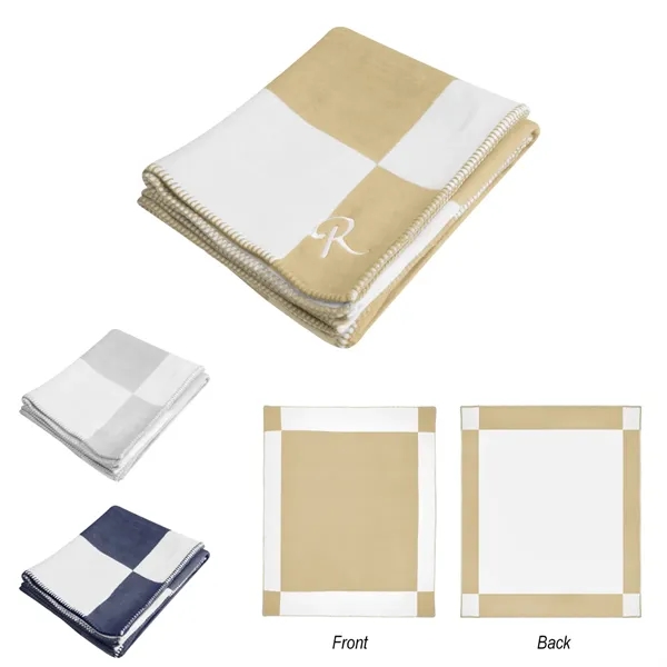 53" x 67" throw blanket made of 100% acrylic with whipstitch.... from ASI 61125 Hit Promotional Products / Hit®