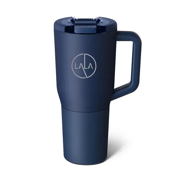 35 oz. insulated stainless steel travel mug with lid and handle.... from ASI 61125 Hit Promotional Products / Hit®