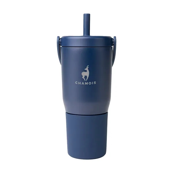 35 oz. insulated stainless steel tumbler with straw, lid and handle.... from ASI 61125 Hit Promotional Products / Hit®