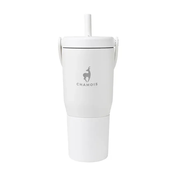 35 oz. insulated stainless steel tumbler with straw, lid and handle.... from ASI 61125 Hit Promotional Products / Hit®