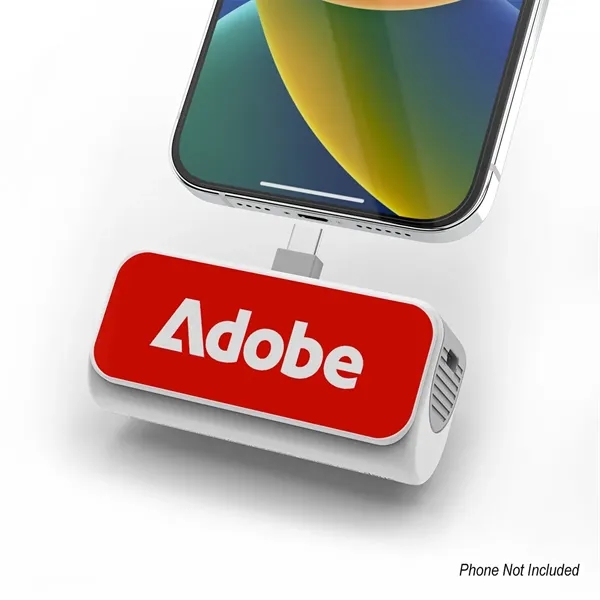 Portable charger with flip-up Type-C connector and 5,000mAh rechargeable battery.... from ASI 61125 Hit Promotional Products / Hit®