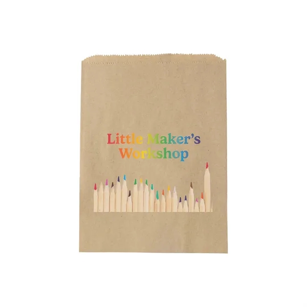 Kraft bag with full color imprint.... from ASI 35290 American Ad Bag Co