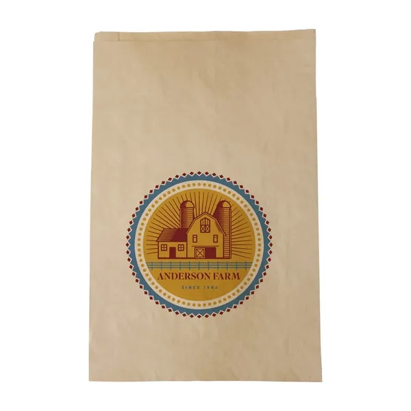 Kraft bag with full color imprint.... from ASI 35290 American Ad Bag Co