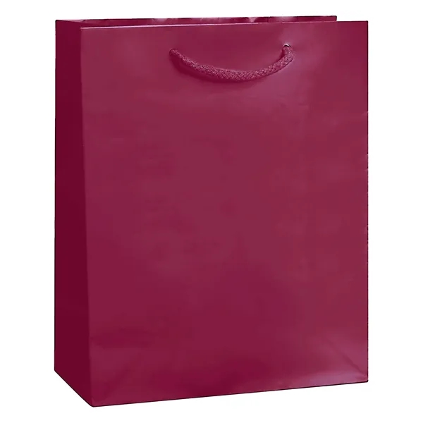 8" x 4" x 10" glossy laminated paper Euro-style bag with... from ASI 35290 American Ad Bag Co