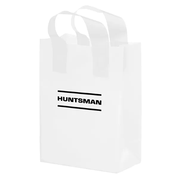 10" x 13" rectangular color frosted HDPE plastic bag with gusset,... from ASI 35290 American Ad Bag Co