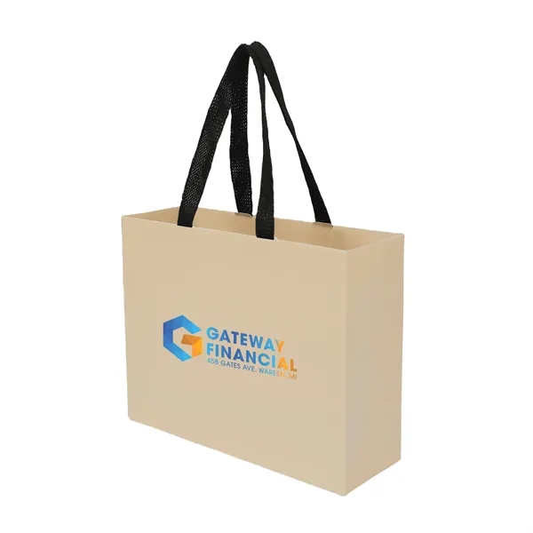 Sugarcane Paper Sustainable Bag with Embedded Web-Style Paper Handle.... from ASI 35290 American Ad Bag Co