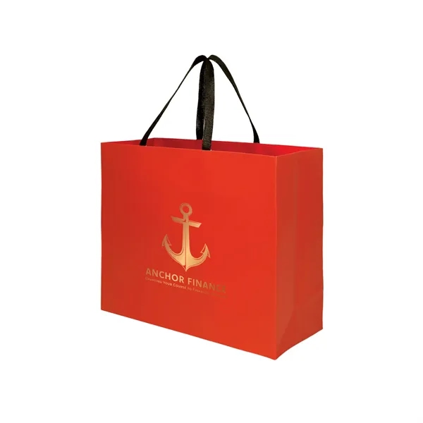 Sugarcane Paper Sustainable Bag with Embedded Web-Style Paper Handle.... from ASI 35290 American Ad Bag Co