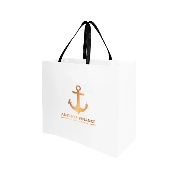 Sugarcane Paper Sustainable Bag with Embedded Web-Style Paper Handle.... from ASI 35290 American Ad Bag Co