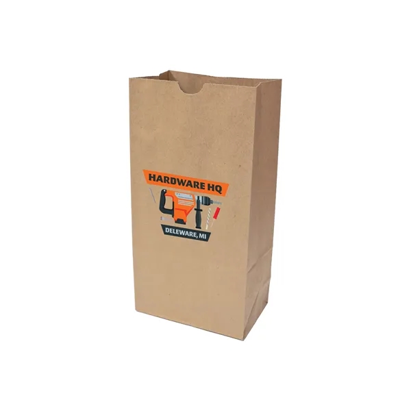 Kraft bag with full color imprint.... from ASI 35290 American Ad Bag Co