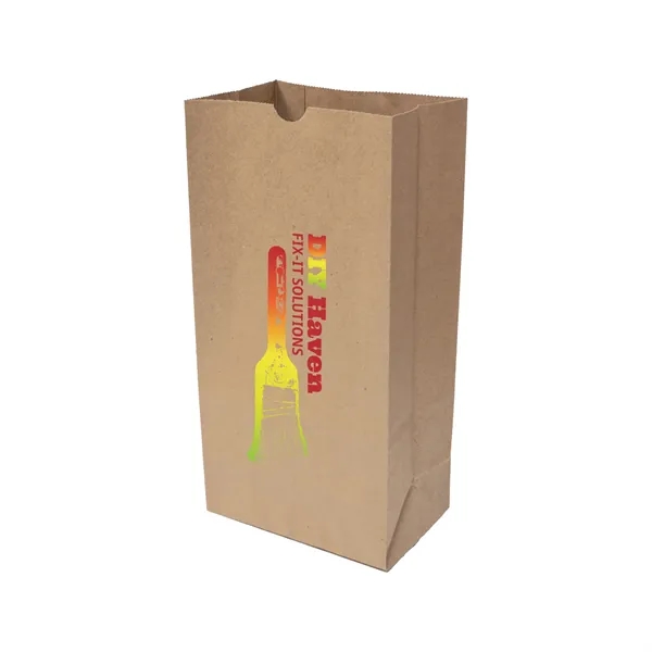 Kraft bag with full color imprint.... from ASI 35290 American Ad Bag Co