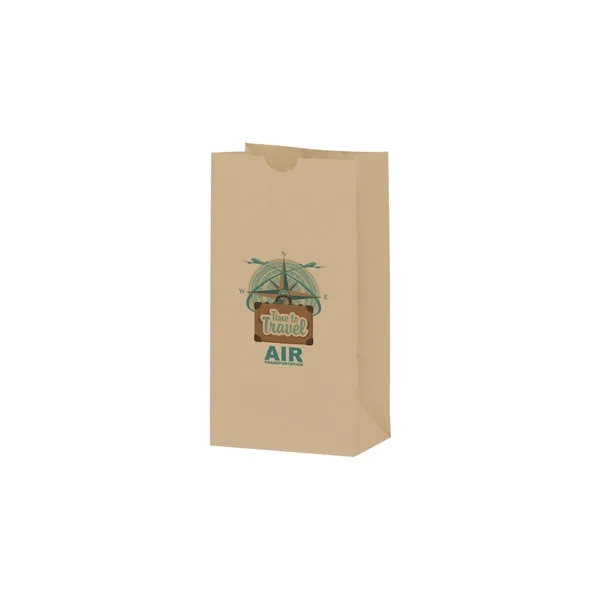 Natural kraft bag with full color imprint.... from ASI 35290 American Ad Bag Co