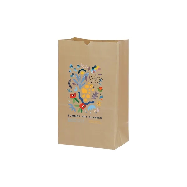 Natural kraft bag with full color imprint.... from ASI 35290 American Ad Bag Co