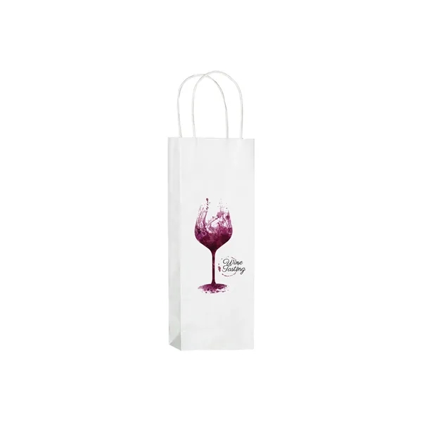 White Kraft Twisted Paper Handle Wine Bag.... from ASI 35290 American Ad Bag Co