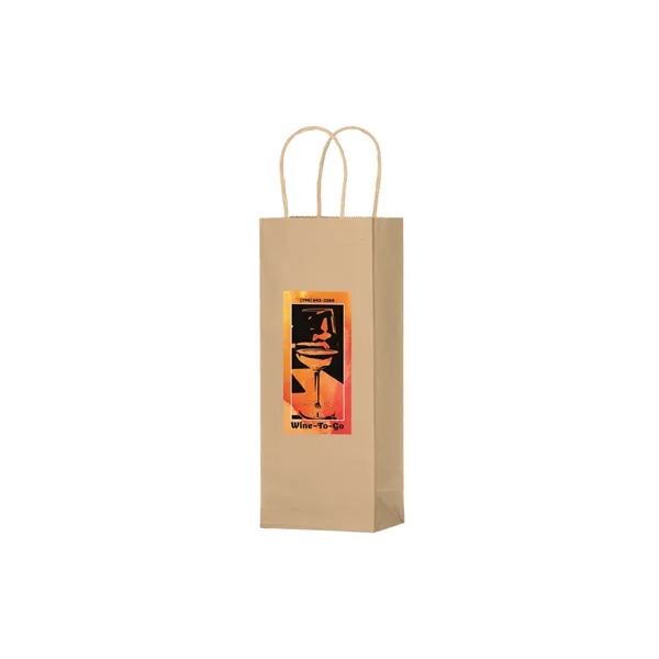 Natural Kraft Twisted Paper Handle Wine Bag.... from ASI 35290 American Ad Bag Co