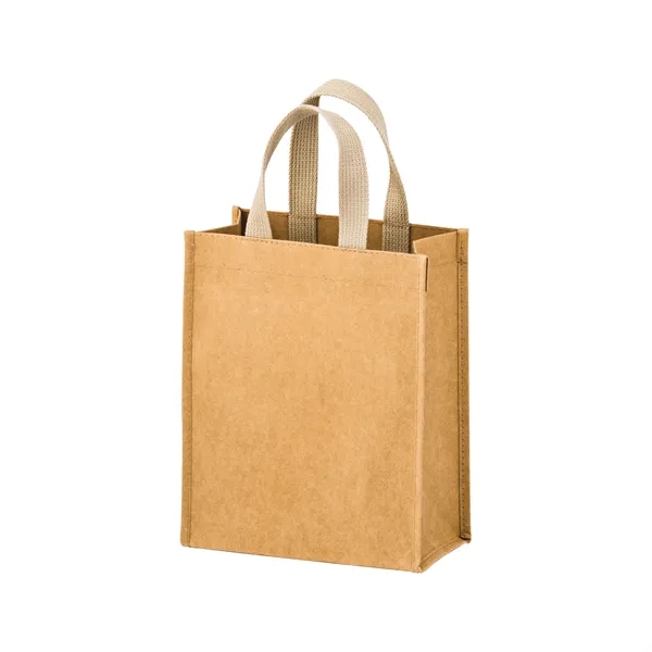 8" x 5" x 10" Kraft paper washable grocery tote with... from ASI 35290 American Ad Bag Co