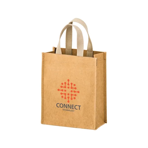 8" x 5" x 10" Kraft paper washable grocery tote with... from ASI 35290 American Ad Bag Co